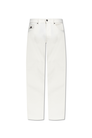 Jil Sander ジルサンダー White Jeans With Logo Patch O JIL SANDER White Jeans With Logo Patch (Jil Sander/デニム